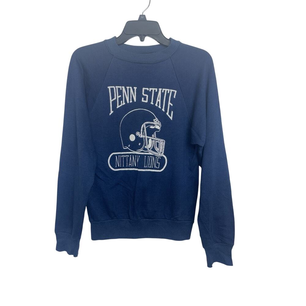 Vtg 80s Penn State Nittany Lions Windjammer Crewneck Football S Sweatshirt